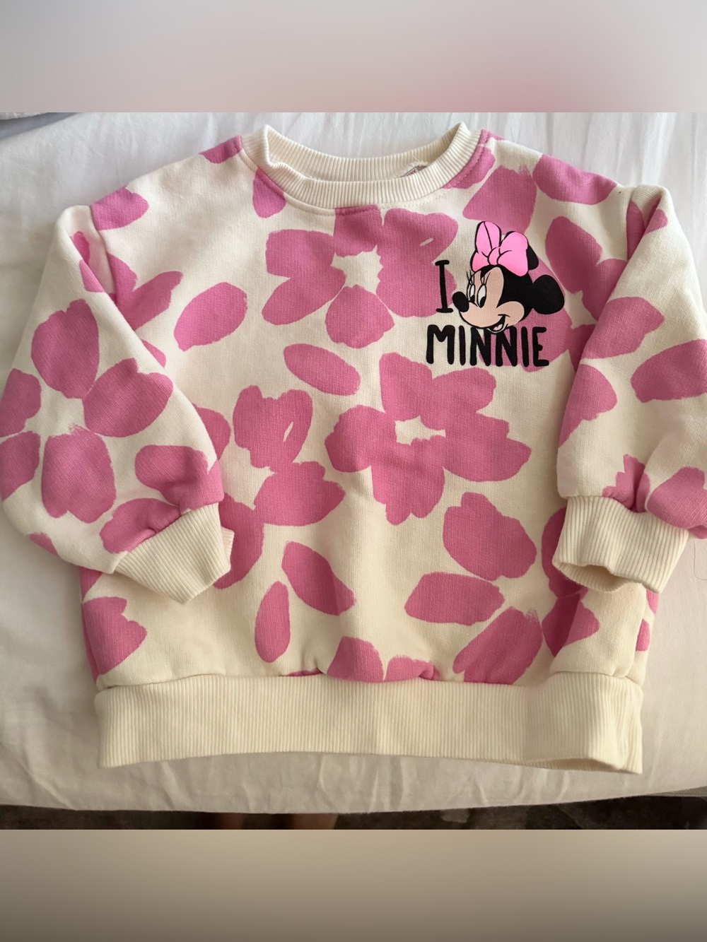 Zara kids Disney Minnie Mouse sweatshirt sz 3 years